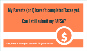 FAFSA fill taxes income