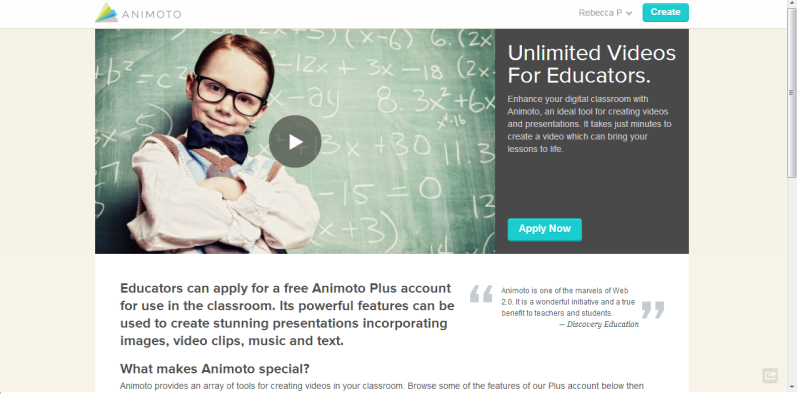 animoto elearning tool for educators