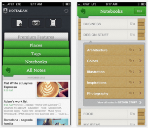 Evernote app