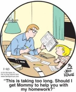 homework students parents cartoons