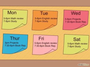 homework parents schedule plannar