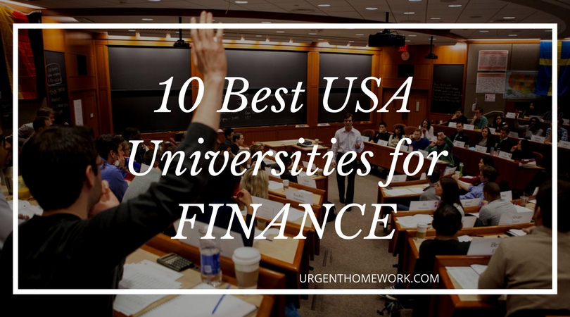 10 Best USA Universities to Major in Finance