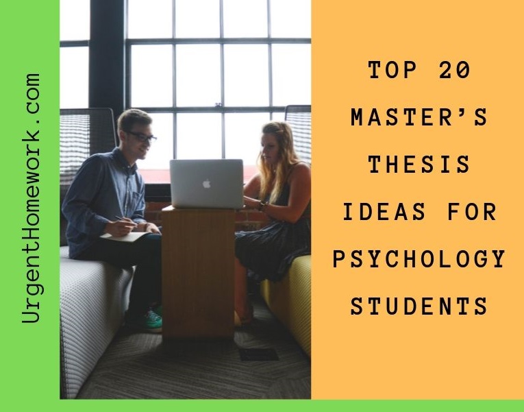 master's thesis psychology example