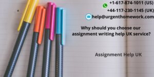 Why should you choose our assignment writing help UK service?