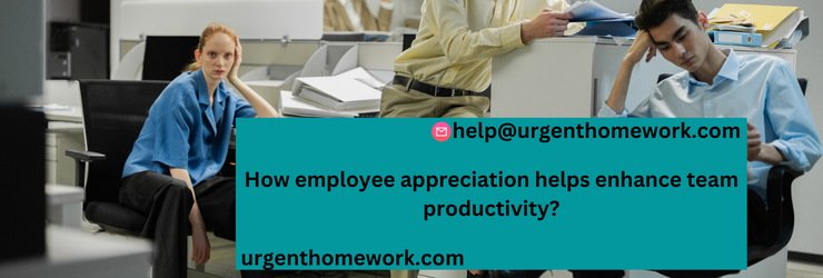 How employee appreciation helps enhance team productivity?