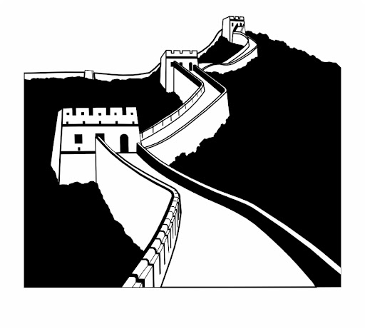 Free Great Wall Of China Black And White, Download Free Great Wall Of China Black And White png images, Free ClipArts on Clipart Library
