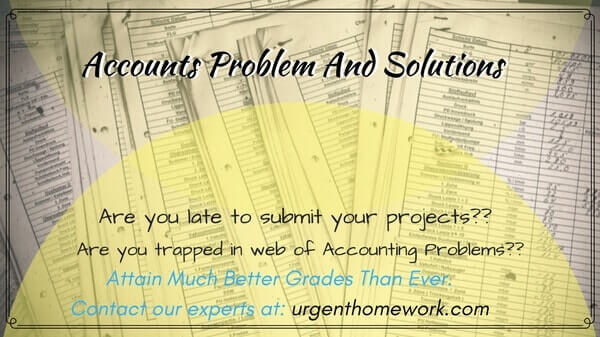Accounts Problem And Solutions