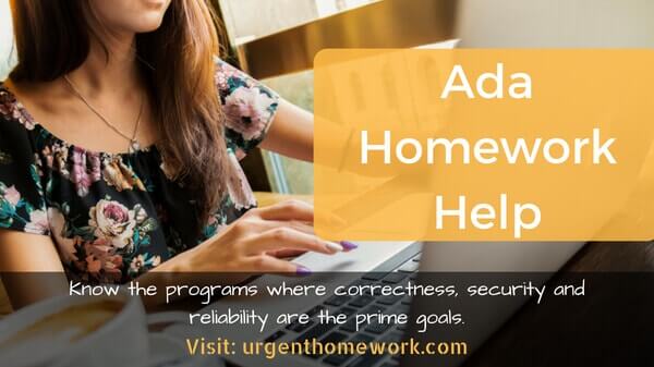 Ada Homework Help