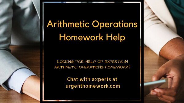 Arithmetic Operations Homework Help