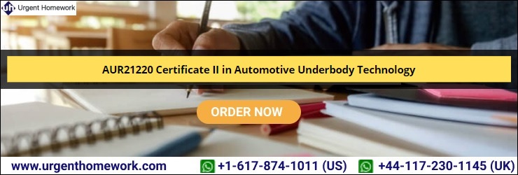 AUR21220 Certificate II in Automotive Underbody Technology