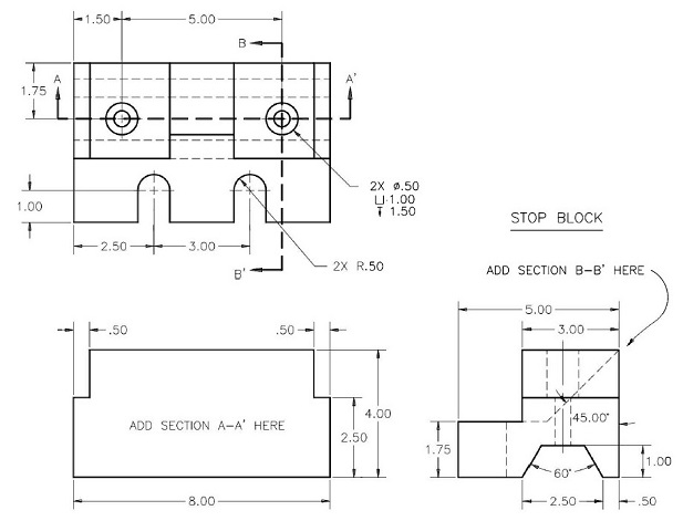 AutoCAD Sample Assignment Image 1
