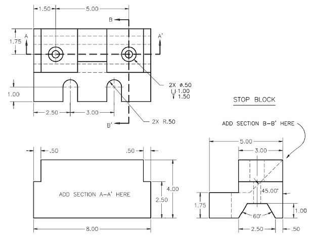 AutoCAD Sample Assignment Image 1 AutoCAD Sample Assignment Image 1