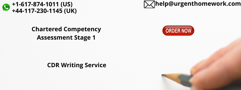 Chartered Competency Assessment Stage 1