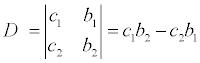 Cramer's Rule Cramer's Rule