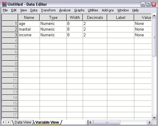 Entering Numeric Data