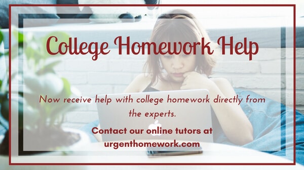 help with college homework