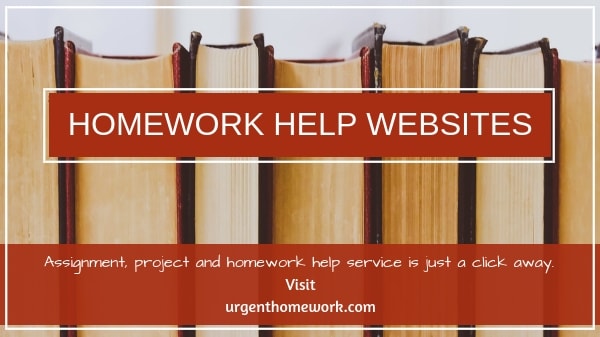 Homework Help Websites