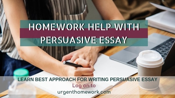Homework Help With Persuasive Essay