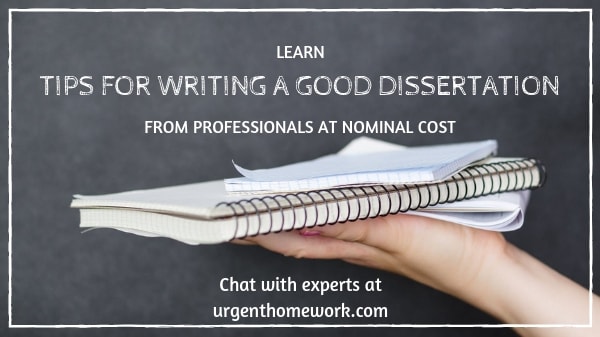 how to write a good dissertation
