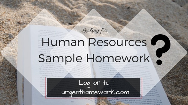 Human Resources Sample Homework