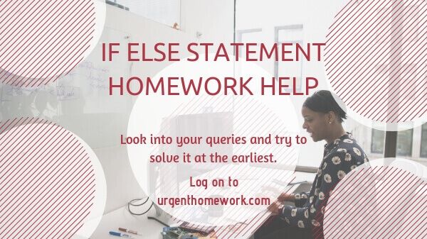 If else statement Homework Help