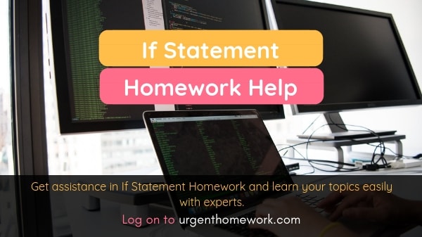 If Statement Homework Help