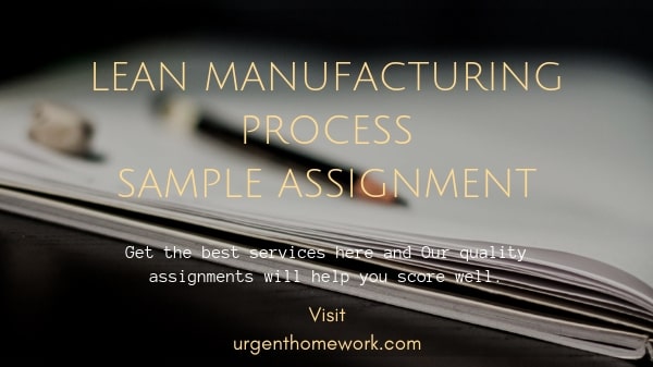 Lean Manufacturing Process Sample Assignment