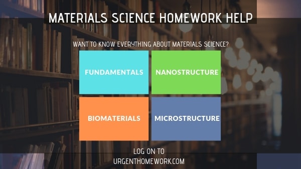 Materials Science Homework Help