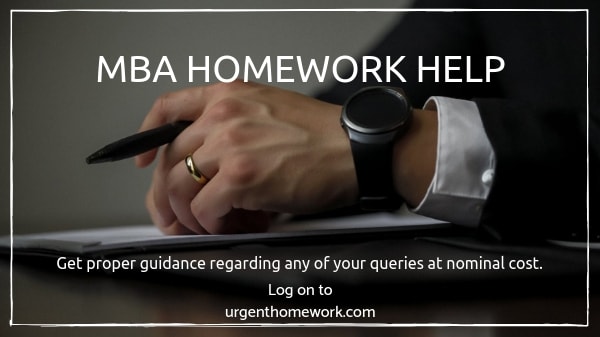 MBA Homework Help