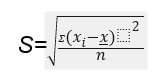 other standard deviation calculation formula