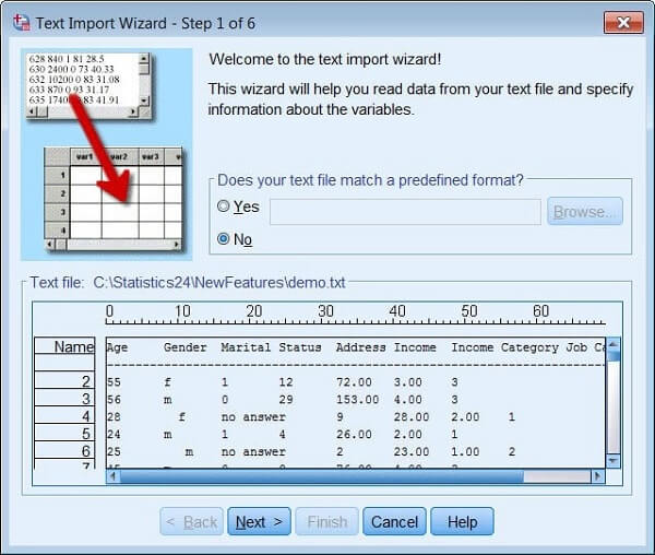 Reading Data from Text File