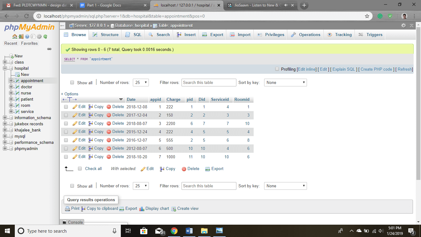 mysql project solution