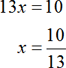 Solving Equations