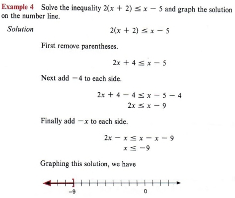 Solving Inequalities