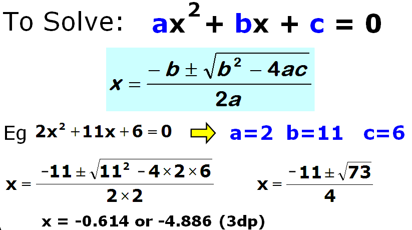 Solving Quadratics Solving Quadratics