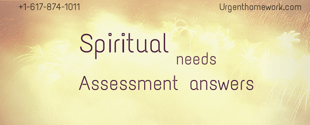 spiritual needs assessment answers