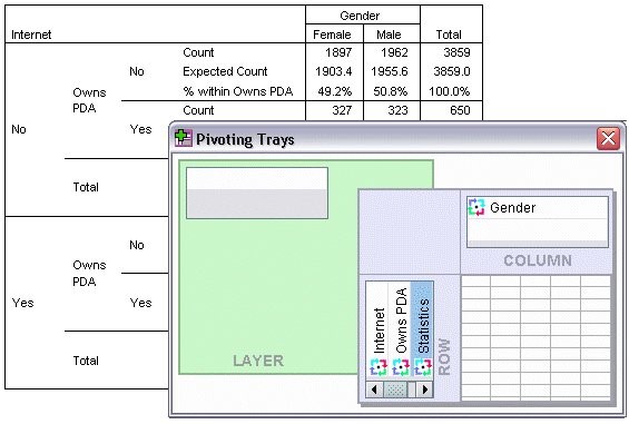 SPSS - Pivoting Tables