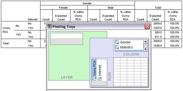 SPSS - Pivoting Tables