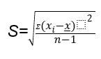 standard deviation calculation formula