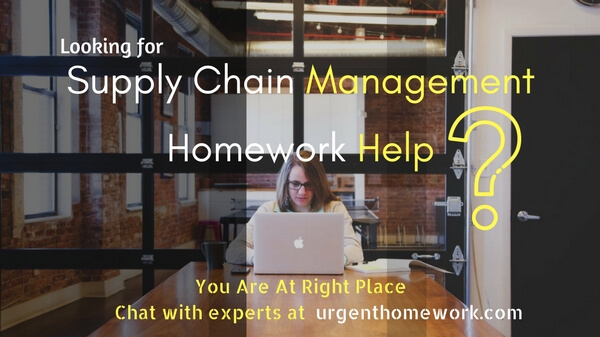 supply chain management homework help