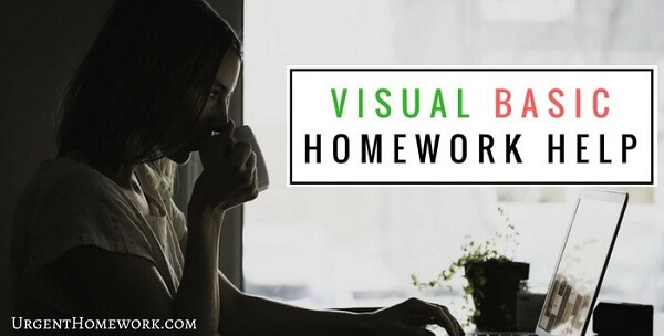 Visual Basic Homework Help