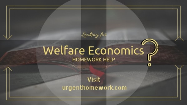 Welfare Economics Homework Help Welfare Economics Homework Help