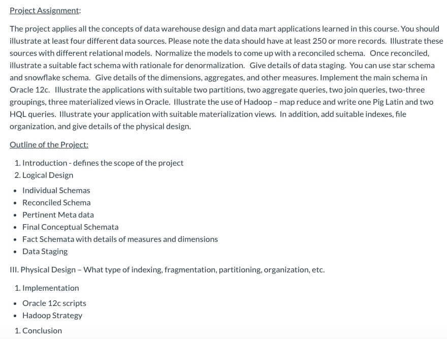 concepts of data warehouse design