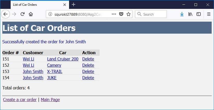 Demonstration of the Functionality of the e-Business System of Assignment 2 Image 21