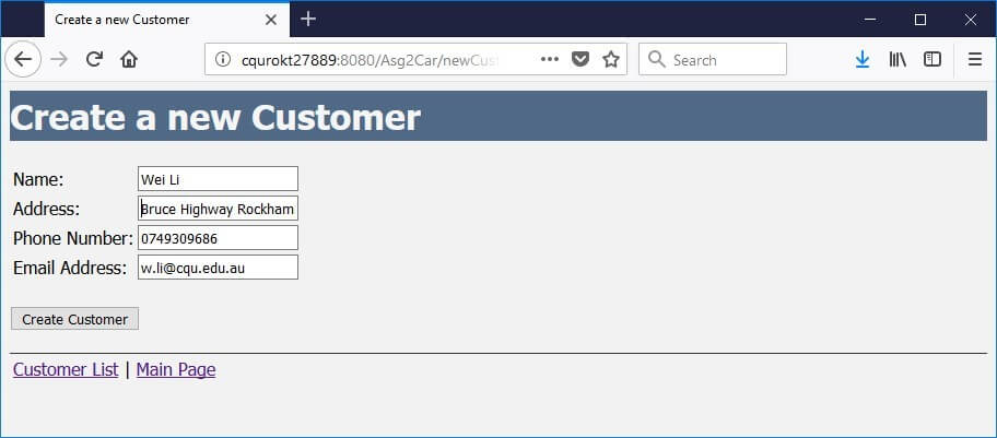 Demonstration of the Functionality of the e-Business System of Assignment 2 Image 6