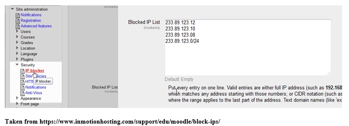 Blacklisting IP