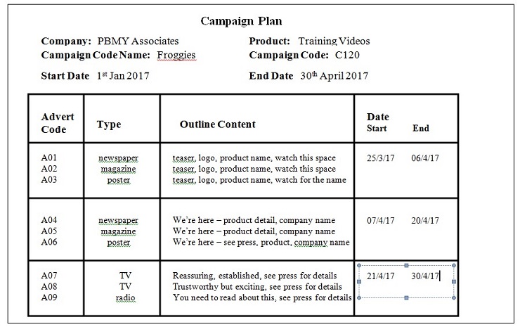 Campaign Summary