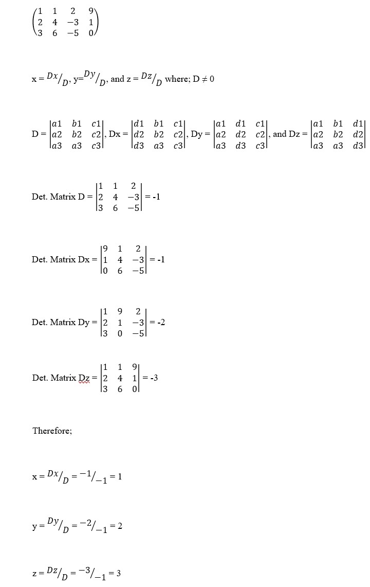 Matrices Assignment Image 3